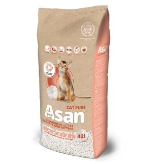 Podstielka ASAN Cat Pure pre mačky a fretky 42 L (8 kg)