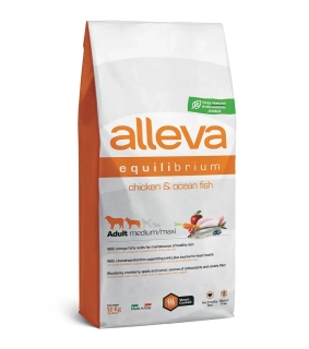Alleva SP EQUILIBRIUM dog adult medium & maxi chicken & ocean fish 12 kg