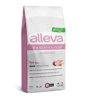 Alleva SP EQUILIBRIUM dog adult sensitive medium & maxi pork 12 kg