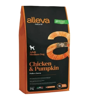 Alleva NATURAL dog adult medium chicken & pumpkin 2 kg