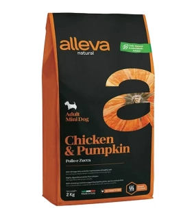 Alleva NATURAL dog adult mini chicken & pumpkin 2 kg