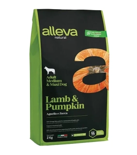 Alleva NATURAL dog adult medium & maxi  lamb & pumpkin 2 kg