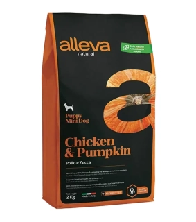 Alleva NATURAL dog puppy mini chicken & pumpkin 2 kg