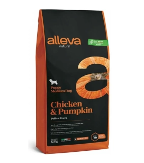 Alleva NATURAL dog puppy medium chicken & pumpkin 12 kg