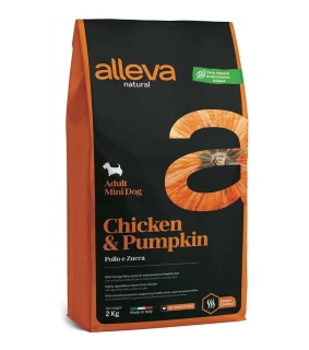 Alleva NATURAL dog adult mini chicken & pumpkin 12 kg