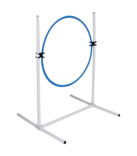 Agility prekážka KRUH JUMP CIRCLE, pre menšie a stredne veľké psy, 100/60/15cm, odolný plast, biela