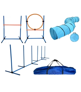Agility sada prekážok DOG TUTOR - slalom, preskok, tunel - dočasne nedostupné