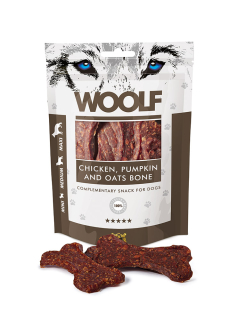 Pamlsok Woolf Dog Chicken & Pumpkin & Oats Bone 100 g