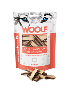 Pamlsok Woolf Dog Salmon Soft Sandwich 100 g