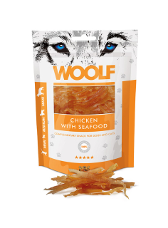 Pamlsok Woolf Dog/Cat Chicken and Seafood 100 g