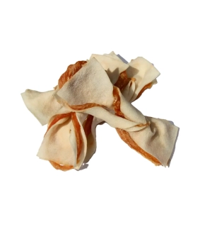 Pamlsok Salač Motýlik z byvolej kože s kuracím mäsom 100 g