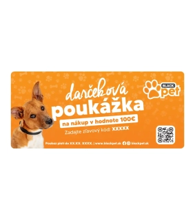 Darčekový poukaz na nákup blackpet.sk 100€