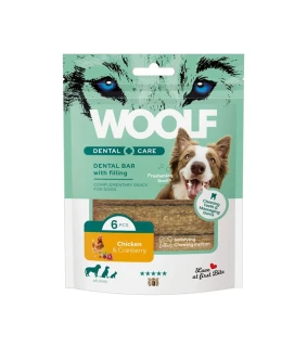 Pamlsok Woolf Dental Care Chicken and Cranberry Bar 108 g