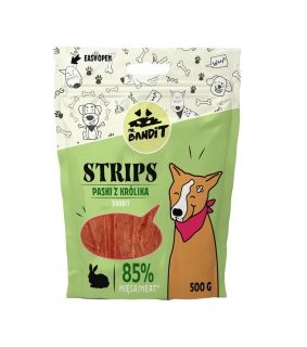Pamlsok Mr. Bandit rabbit strips 500g