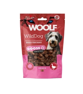 Pamlsok WOOLF WildDog Goose & Cod Twisties 100 g