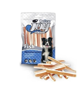 Pamlsok CALIBRA Joy DOG Classic Fish & Chicken Sandwich 250g NEW