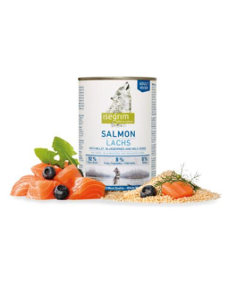ISEGRIM dog Adult  Salmon with Millet, Blueberries & Wild Herbs  bal. 6 x 800 g konzerva