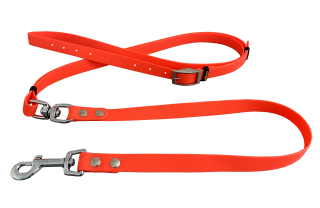 BAFPET Vodítka vypoštěcí POLYTRACE s hák. karabinou Barva: Oranžová, Rozměr: 20mm x 175cm 13525H