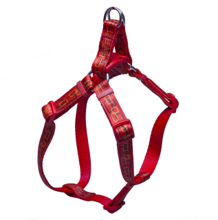 BAFPET Popruhový postroj OBDĹŽNIČKY Farba: Červená, Veľkosť: 10mm x OH 26-38cm 18411O
