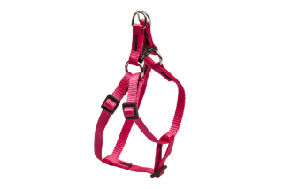 BAFPET Popruhový postroj JEDNOFAREBNÝ Farba: Fuchsia, Veľkosť: 15mm x OH 23-46cm 18412J