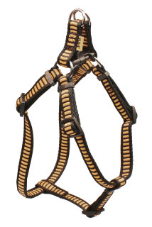 BAFPET Popruhový postroj REBRÍK Farba: Béžová, Veľkosť: 15mm x OH 32-46cm 18412Z