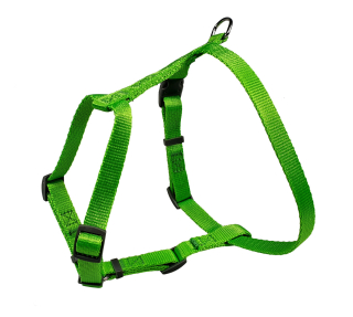 BAFPET Postroj JEDNOFAREBNÝ v tvare H Farba: Zelená, Veľkosť: 15mm x OK 29-45cm, OH 37-57cm 18421J