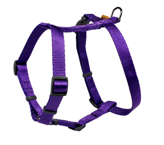 BAFPET Postroj JEDNOFAREBNÝ v tvare H Farba: Fialová, Veľkosť: 20mm x OK:35-56cm, OH:46-72cm 18422J