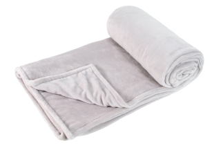 Deka dvojvrstvová 200 x 155 cm DE LUXE strieborná