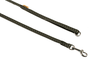 BAFPET Popruhové vodítka REFLEXNÍ KOSTIČKY Barva: Černá, Rozměr: 10mm x 120cm 18202K
