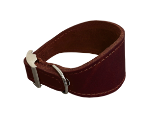 BAFPET Kožený obojok VIPET Farba: Hnedá, Rozmer: 50mm x 37cm /29-35/ | 00122V