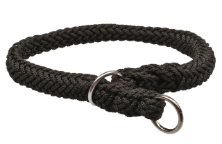 BAFPET Pletený lanový sťahovací obojok HUGO Farba: Čierna, Rozmer: 20 mm x 60 cm | 17112