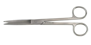 Nožnice chirurgické KRUUSE rovné O/O 145 mm
