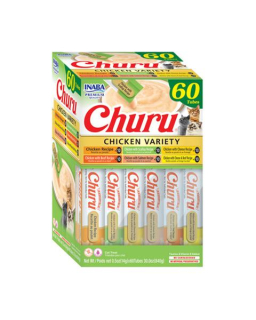 Pamlsok Inaba Churu cat Kura 6 príchutí 60 túb 840 g