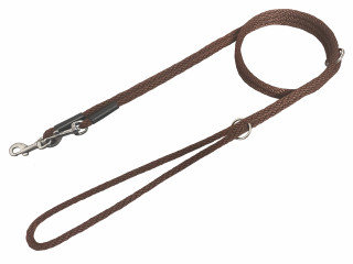 BAFPET Lanová přepínací vodítka SPIRÁLA 6mm x 240cm Barva: Hnědá, Rozměr: 6mm x 240cm 15306J