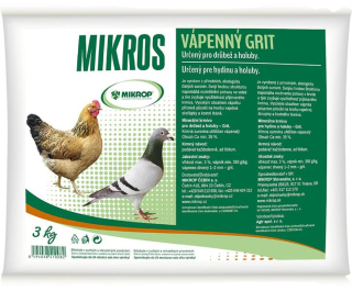 MIKROS Vápenný grit 3 kg