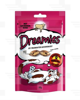 Pamlsok Mars DREAMIES cat s hovädzím 6 x 60 g