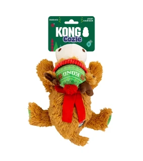 Hračka KONG Holiday Cozie™ Reindeer RG Md s pískatkom, polyester