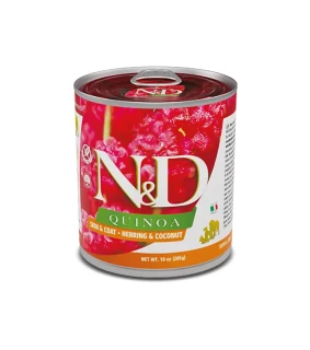 Farmina N&D dog QUINOA herring & coconut konzerva 285 g