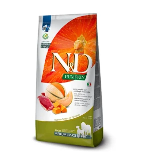 Farmina N&D dog PUMPKIN (GF) adult medium & maxi, duck & cantaluope 12 kg