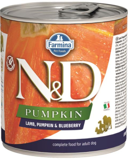 Farmina N&D dog PUMPKIN & lamb & blueberry konzerva 285 g