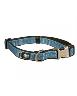 Obojok DUVO+ EXPLOR NORTH nylon petrolejovo-modrá farba 35-55cm/20mm