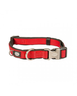 Obojok DUVO+ EXPLOR NORTH nylon červený 30-45cm/15mm