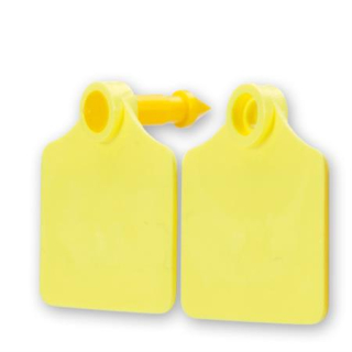 Číslo ušné Primaflex žlté,bez popisu veľ.2-4,5 x 6,2 cm