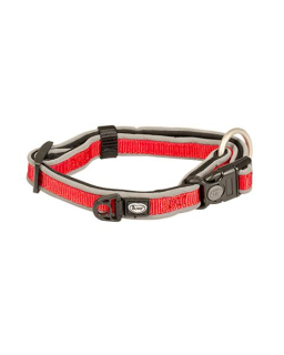 Obojok DUVO+ EXPLOR WEST nylon červená farba 40-65cm/25 mm