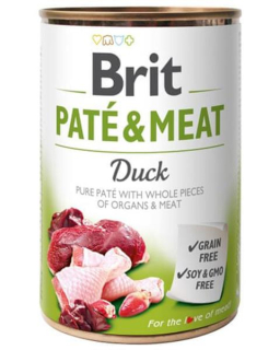 Brit Paté & Meat Duck 400 g konzerva