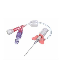 Kanyla i.v. SafeVet Combi KRUUSE, 1,1 x 32 mm (20G x 11/4"), ružová
