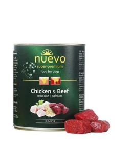 NUEVO dog Junior Chicken & Beef bal. 6 x 800 g konzerva