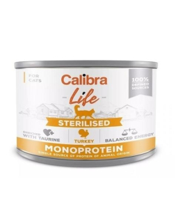 Calibra KONZERVA cat Life Sterilised turkey 6 x 200 g