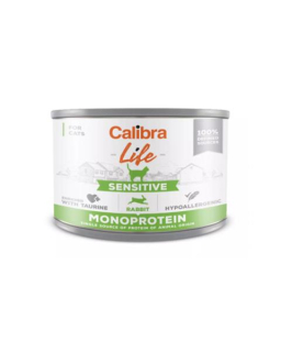 Calibra KONZERVA cat Life Adult Sensitive rabbit 6 x 200 g