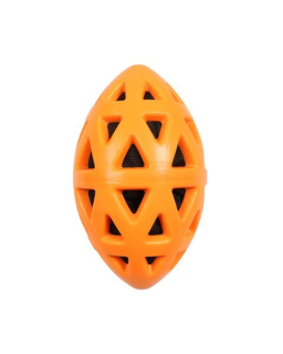 Hračka EBI+ Crack me up  - rugby lopta oranžová L - 19x10,5x10,5cm